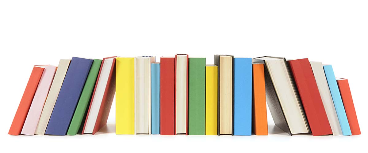 A line-up of books